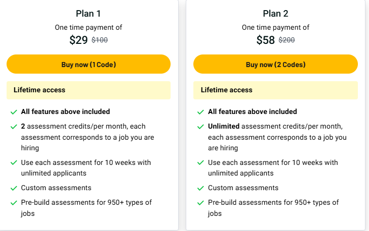 RightHire Plans & features.
